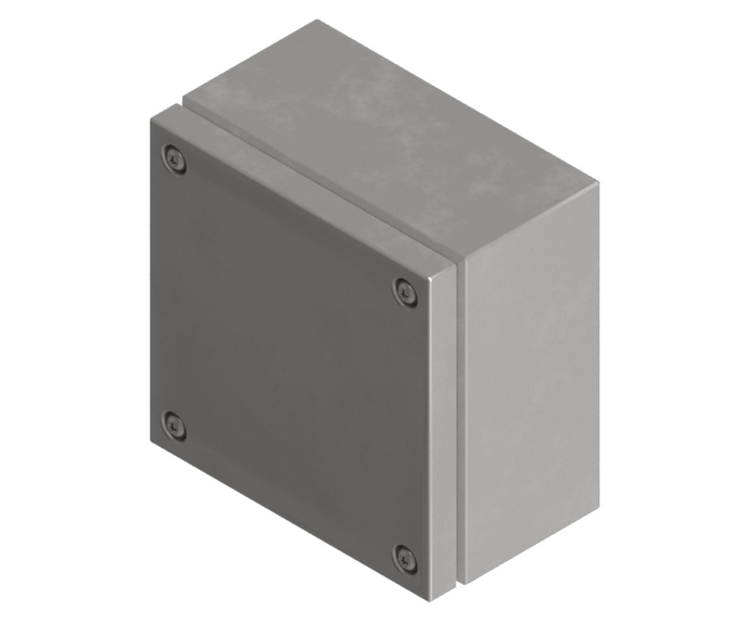 316L Stainless Steel Terminal Box 150Hx150Wx120D - 1.2mm - with nutserts