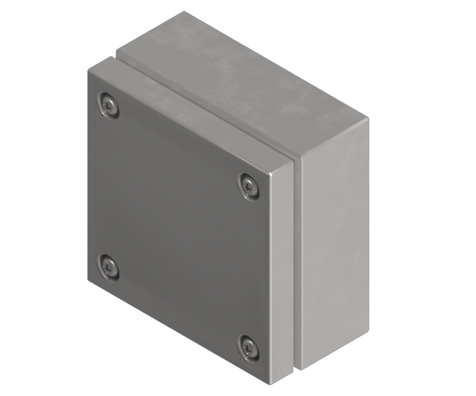 316L Stainless Steel Terminal Box 150Hx150Wx80D - 1.2mm - with nutserts