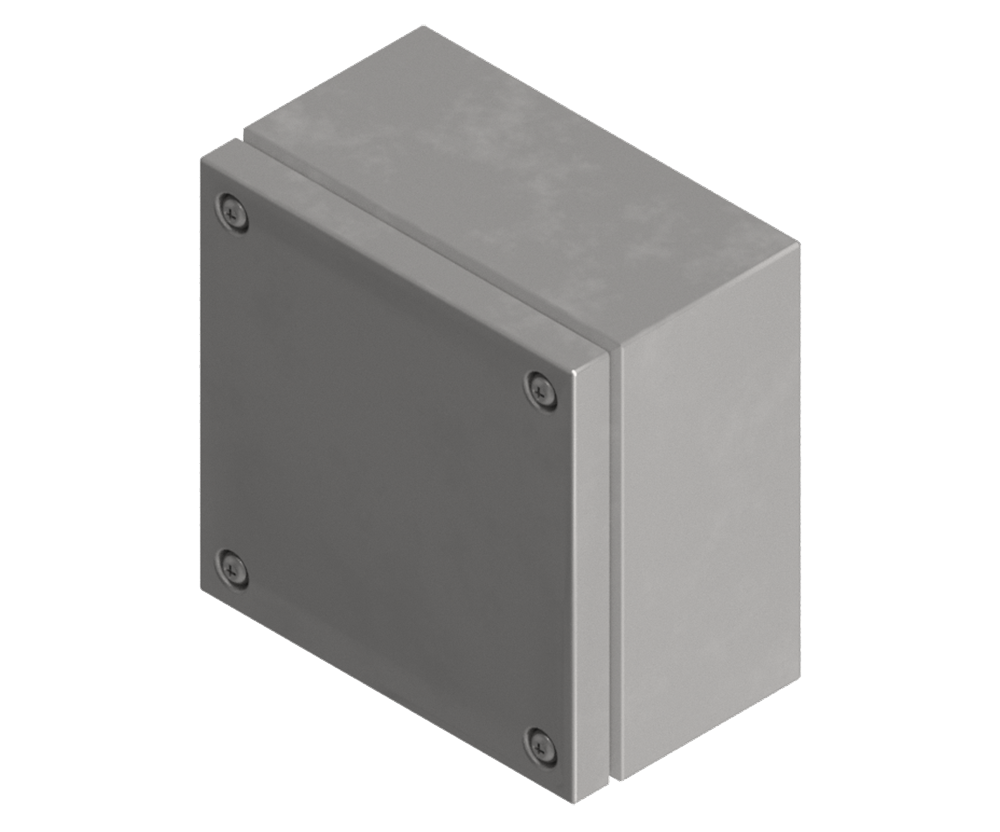 316L Stainless Steel Terminal Box 200Hx200Wx120D - 1.2mm - with nutserts