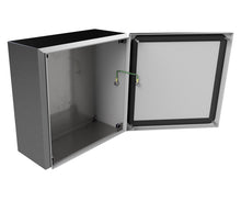 Load image into Gallery viewer, 316L Stainless Steel Terminal Box 300Hx300Wx150D - 1.2mm - with nutserts
