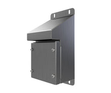 Load image into Gallery viewer, 316L SS Sloping Roof Pushbutton Station 120Hx120Wx90D (1 Hole) with Blank Lid
