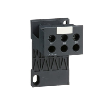 Schneider LAD7B106 - Adapter terminal block, TeSys Deca, for separate mounting, for use with LR97D