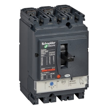 Schneider LV429631 - Circuit Breaker ComPact NSX100F, 36 kA at 415 VAC, TMD trip unit 80 A