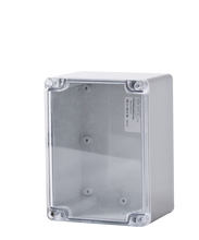 Load image into Gallery viewer, Polycarbonate Enclosure 160x120x90 Grey Base with Transparent Lid IP65
