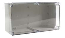 Load image into Gallery viewer, Polycarbonate Enclosure 360x200x150 Grey Base with Transparent Lid IP65
