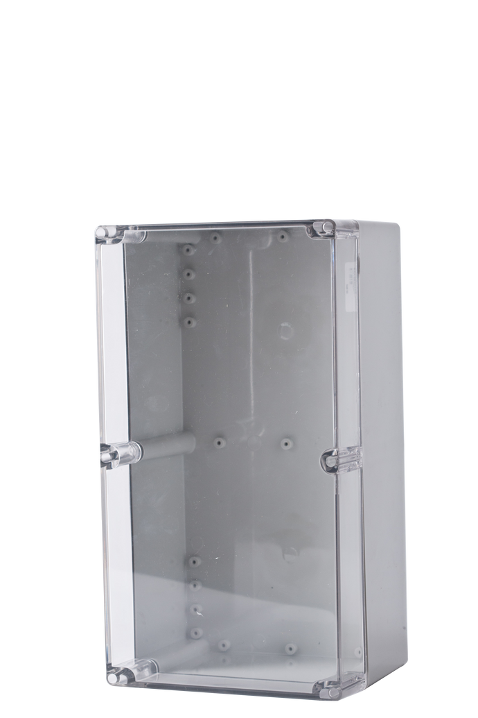 Polycarbonate Enclosure 360x200x150 Grey Base with Transparent Lid IP65