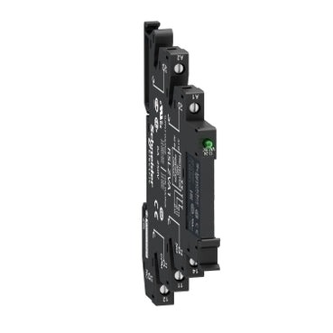 Schneider RSL1PVBU - Slim interface relay pre-assembled, 6 A, 1 CO, with LED