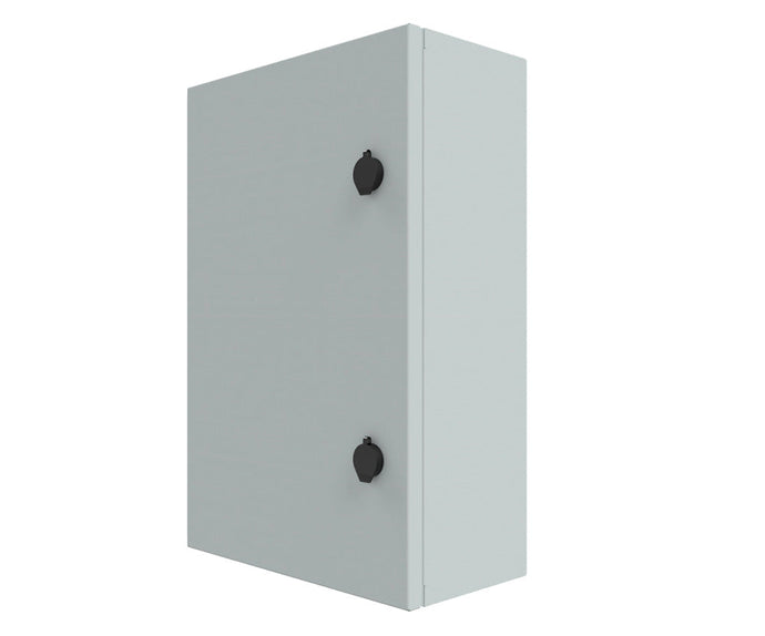 RAL7035 Powder Coated, Galvanised Aluminium Enclosure 600Hx400Wx200D - 2.5mm