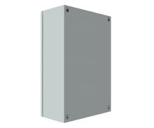 Load image into Gallery viewer, RAL7035 Powder Coated, Galvanised Aluminium Enclosure 600Hx600Wx300D - 2.5mm
