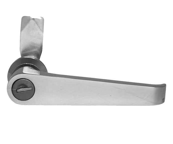 Chrome L-handle Door lock (100333 key)