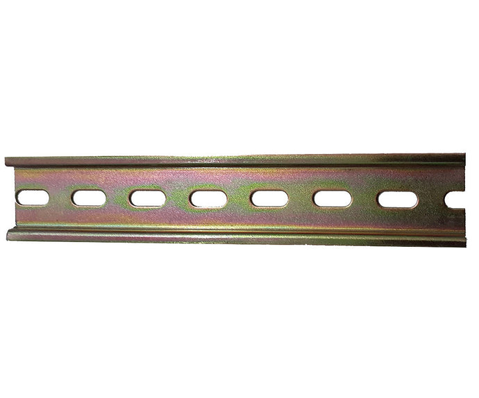 Din Rail, Zinc-plated Steel, 35x7.5mm, Slotted per 2m length