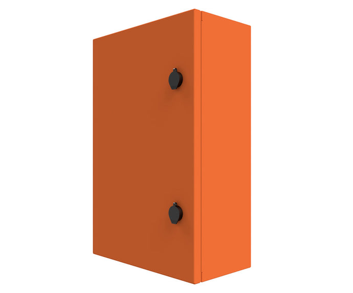 X15 Orange Powder Coated, Galvanised Mild Steel Enclosure 1000Hx600Wx250D - 1.5mm