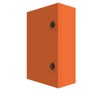 Load image into Gallery viewer, X15 Orange Powder Coated, Galvanised Mild Steel Enclosure 600Hx600Wx200D - 1.5mm
