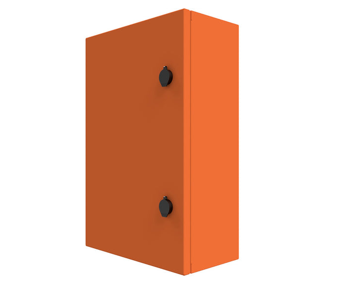 X15 Orange Powder Coated, Galvanised Mild Steel Enclosure 700Hx500Wx200D - 1.5mm